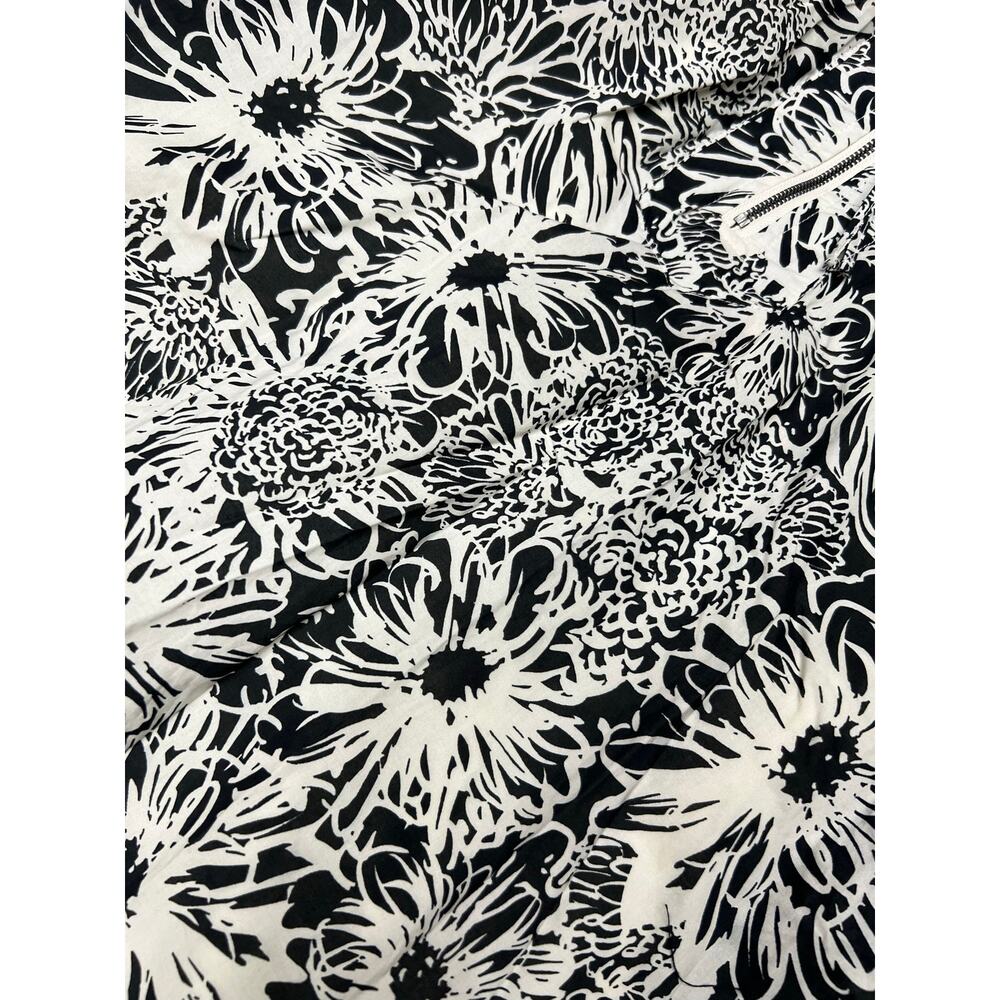 Entro Floral Puff Sleeve Dress Large Pockets Boutique Mini NWOT - Picture 4 of 10